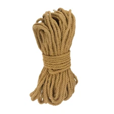 0.3" 98 Feet Macrame Cord, Cotton Cord Rope String 3 Strands Brown