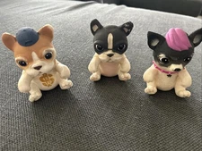 RARE Little Live Pets OMG Dogs Lot Of 3 Bulldog Terrier  Dogs Only