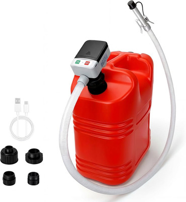 Fuel Transfer Pump for Gas Cans & Racing Jugs, Portable Electric Gasoline Siphon