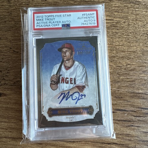 MIKE TROUT 2012 Topps Five Star /150 #FSA-MT EARLY Autograph Auto RARE PSA