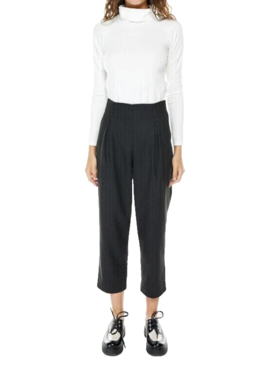 COP COPINE Pantalon Lemurien Femme (UE) 34 Coupe Cheville À Pois - Photo 2/4