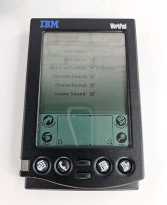 IBM WorkPad Gen 1 8602-10U Super Rare PDA w/ Cradle (No Stylus) | eBay