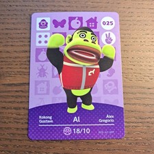 Nintendo Animal Crossing Al 025 Amiibo Car...