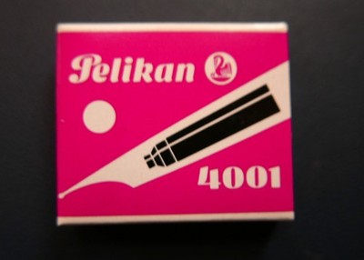 Pelikan Tinte Tintenpatronen Alte Verpackungen Sammlerobjekt 6 Patronen Pink