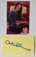 Caroline Dhavernas Hand Signed Card