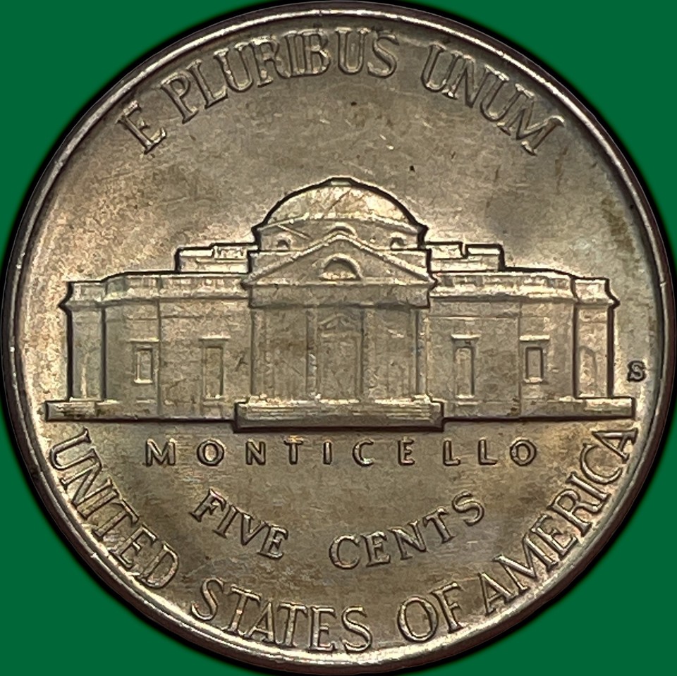 1939-S Reverse of 1940 Jefferson Nickel Brilliant Uncirculated BU Coin ...
