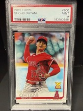 2019 Topps Series 2 SHOHEI OHTANI Rookie Cup #600 PSA MINT 9 - Angels / Dodgers