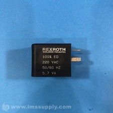 Rexroth Solenoid Coil, 100 ED, 220 VAC, 50/60 Hz, 5.7 VA USIP