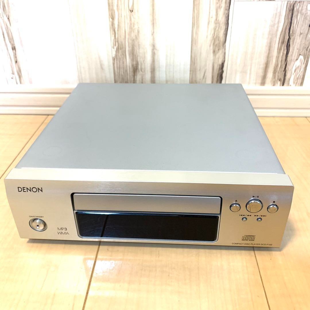 DENON DMD-F102 MiniDisc MD Recorder Deck Silver from Japan