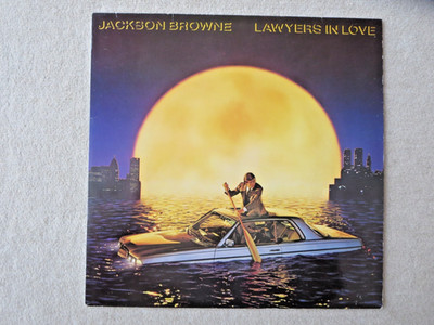 Jackson Browne - Lawyers in Love   (Asylum 1983, mit OIS)   vg+ / vg+