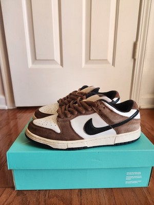 Nike SB Dunk Low White Black Trail End Brown Mens Size 9 - 304292 102