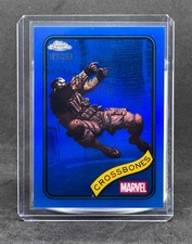 2025 Topps Chrome Marvel Crossbones #42 Blue Refractor /299 MCU Villain SSP