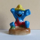 Fève Les Schtroumpfs En Vacances - 2008 - Smurf Schtroumpf