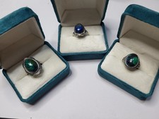 Azurite Chrysocolla Rings