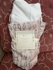 Pottery Barn Baby Amelia Pink Velvet Crib Skirt NEW
