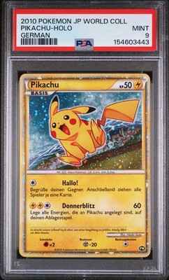 Pikachu (German) PW6 Pikachu World Collection Holo for sale online