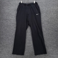 Nike Sweatpants Mens S Small Black Crusader Straight Leg Elastic Waist Athletic