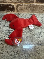RARE Ty Beanie Baby Pinchers the Lobster (4026) Retired Tags 6-19-93 PVC Pellets