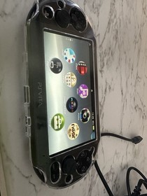 Sony PlayStation Vita Handheld Console Black with USB Charger Cable & Clear Case
