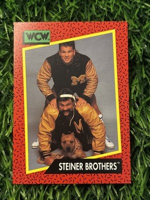 Steiner Brothers 1991 Impel WCW #114 Michigan Jackets