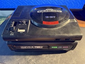 MODEL 1 SEGA CD w/ Genesis + Cables/Controller & 32 REPRO GAMES