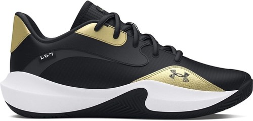 Under Armour Men's 13 Lockdown 7 Low Basketball Shoes Black Gold