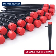 100pcs Drip Irrigation Emitters for 1/4" Drip Irrigation Tubing,Adjustable 360 D