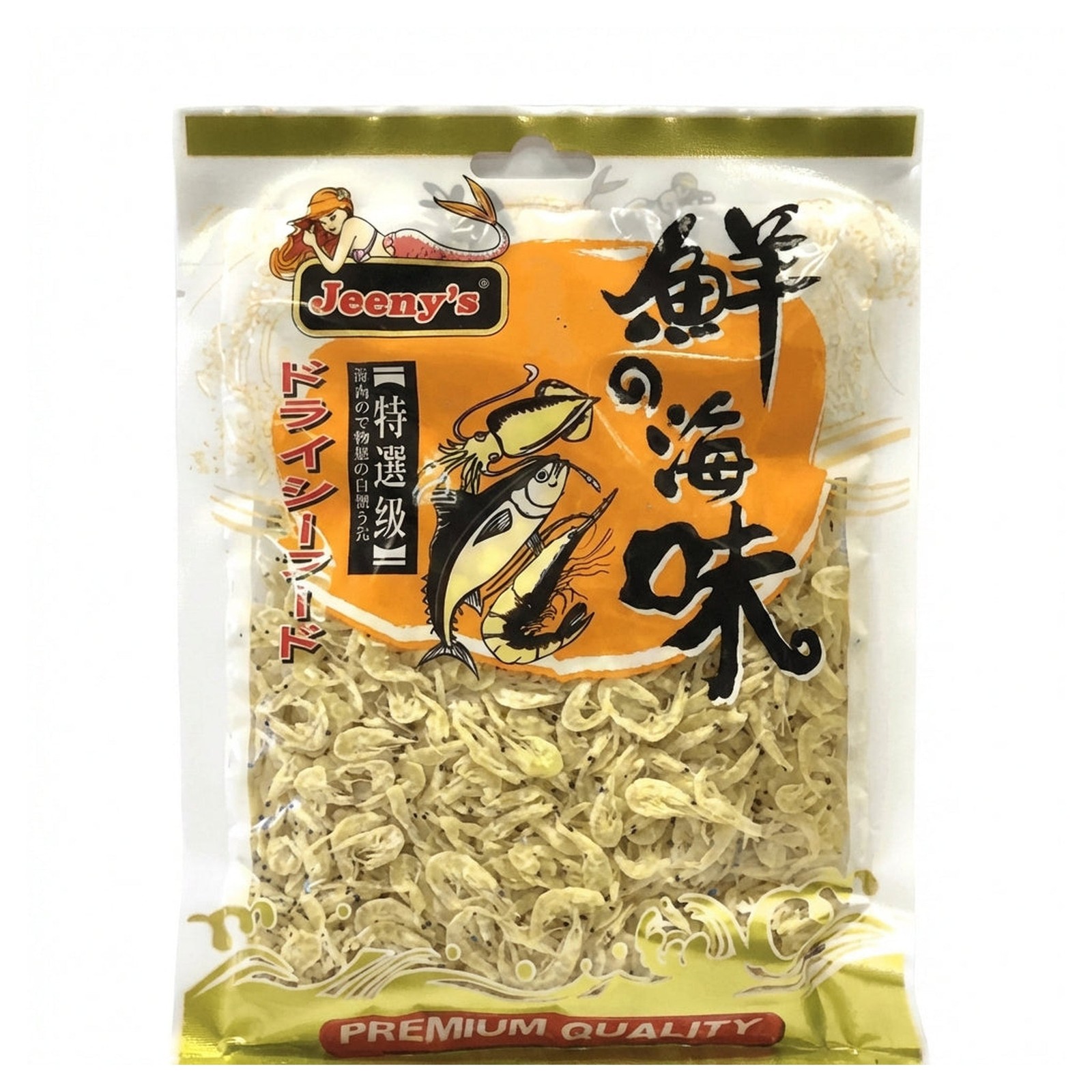 Jeenys Dried Baby Shrimp Pre-Cooked 100g Chinese Seafood Snack