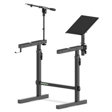 Multi-Functional Keyboard Stand Heavy Duty Piano Stand with Microphone Stand ...