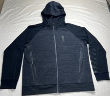 American Eagle Outfitters Flex Full Zip Hoodie Sweatshirt Men Large Black Pocket