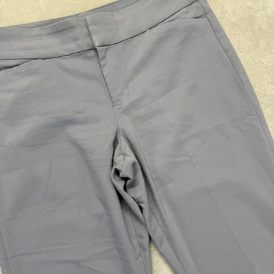 Liverpool Pants Women 10/30 Mallie Trouser Windy Grey Straight Leg Career Slacks