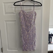 Windsor Sequin Cocktail Dress *Purple* Size Small Perfect For Winter Formal!
