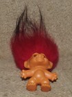 Vintage Unmarked 2.5 in Troll Doll Amber Spiral Eyes & Red Hair — photo 9