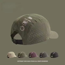 Quick-Dry Mesh Baseball Cap Short Brim UV Sun Hat Breathable Outdoor