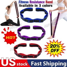 3 Color Fitness Resistance Band 8 Loops, for Stretching  Yoga Exercise  20 OFF  