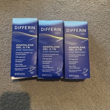 3 Pk Differin Gel Adapalene Gel 0.1 Acne Treatment 0.5oz Ea Exp 8/2027 New
