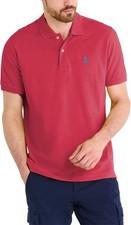 Men's Classic Polo Shirt, Two-Button Closure Pique Polo Shirt