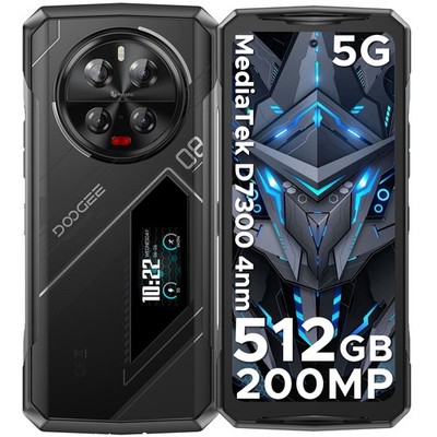DOOGEE V40Pro 5G Rugged Smartphone 36GB+512GB Android Cell Phone 6.78'' 200MP NFC
