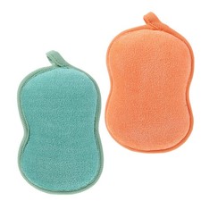 2 Pcs Toddler Girl Shower Sponge Loofah for Kids Children Bath Scrubber