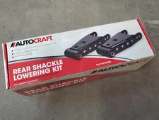 AutoCraft 1" - 2" Rear Shackle Lowering Kit fits 04-07 F150 PICKUP TRUCK