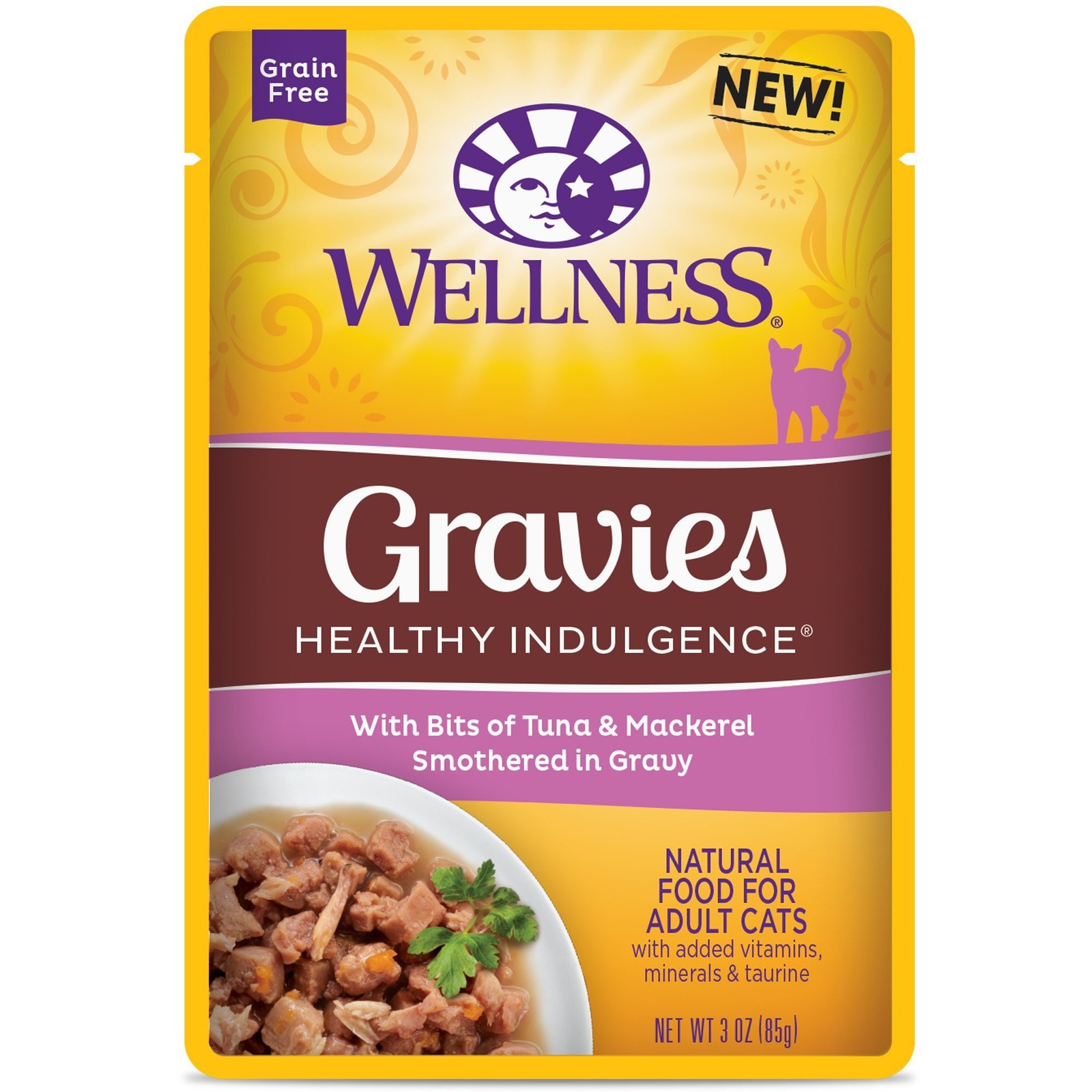 Natural Pet Food Healthy Indulgence Grain Free Wet Cat Food, Tuna and Mackere...