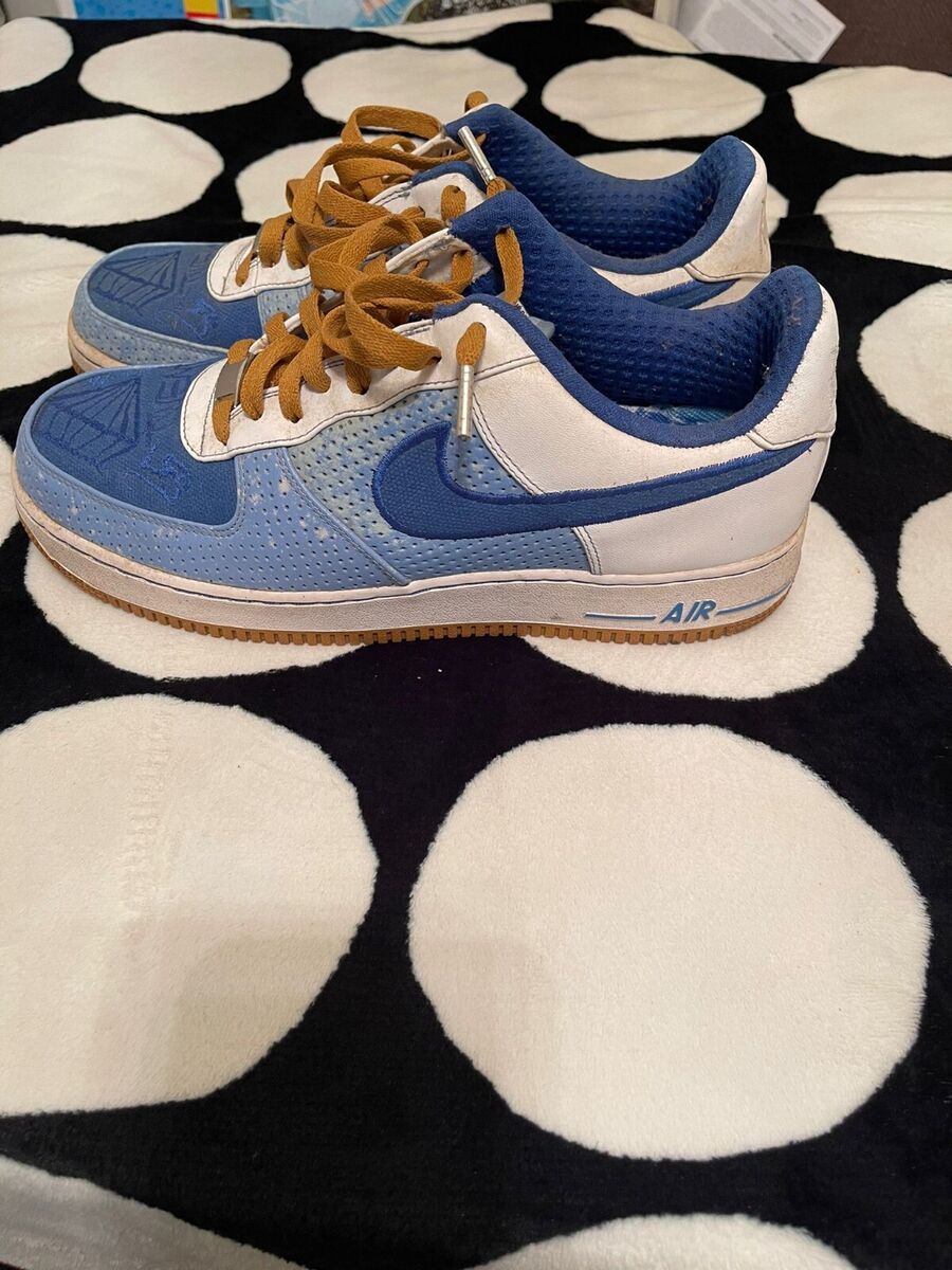 Nike Air Force 1 Premium '07 Blue DIAMOND PHILLY 315180-441 Nike Air Force 1 Premium '07 Blue DIAMOND PHILLY 315180-441