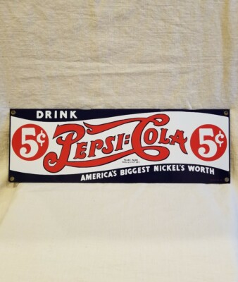 PEPSI ヴィンテージサイン Vintage 1950s-1960's PEPSI COLA Bottle Cap Sign Metal 25”x25