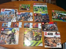 Lot of 14 LEGO DC Super Heroes Minecraft Star Wars Instruction Manuals ONLY