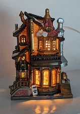 Lemax Lucys Chocolate Shop Lighted Detailed Building Porcelain House Sweet Treat
