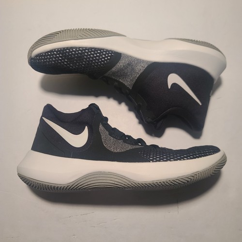 Nike Air Precision II Mens Sz 8 Basketball Shoes Black White Sneakers Lace Up - Picture 2 of 8