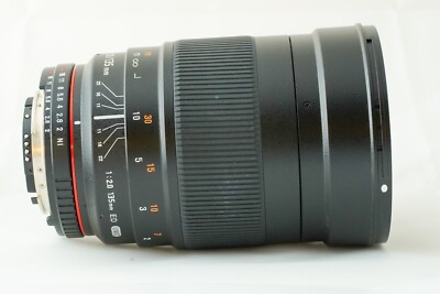 Samyang Teleobjektiv 135mm F2.0 Nikon F AE Vollformat oder APS-C MF ED UMC