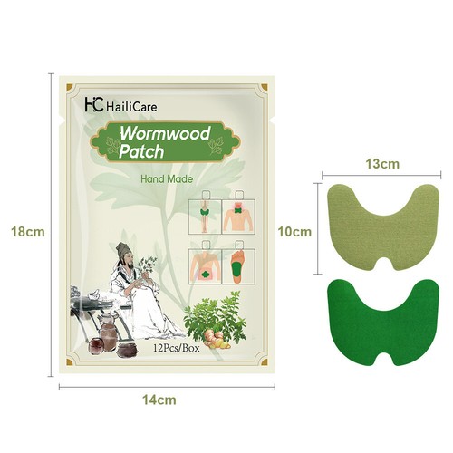 12X Knee Pain Relief Patches Wellnee Wormwood Sticker Neck Waist Joint Ache Pad - Bild 2 von 15