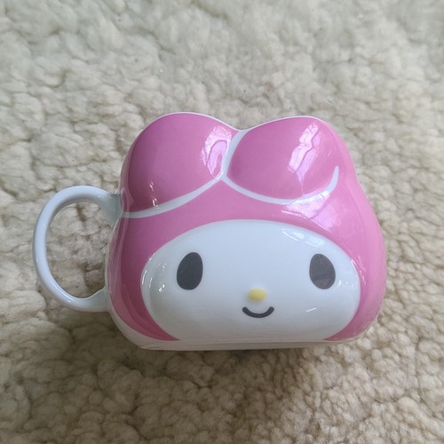 My Melody Mug Sculpted Ceramic Large White Pink 13.5oz Sanrio 400ml Cup Coffee - Picture 7 of 8