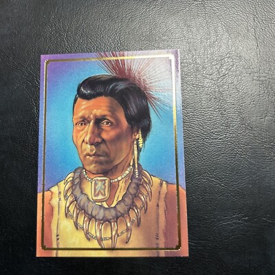Jb28 Native Americans 1995 Bon Air #48 Great Indian Leaders Hoowanera Winnebago